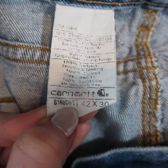 Men's Carhartt Jeans Relaxed fit Straight 42 x 30 - Picture 2 of 6